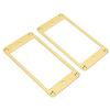 2 шт. Металлическая плоская монтажная рамка для звукоснимателя электрогитары, аксессуары для музыкальных инструментов, золото