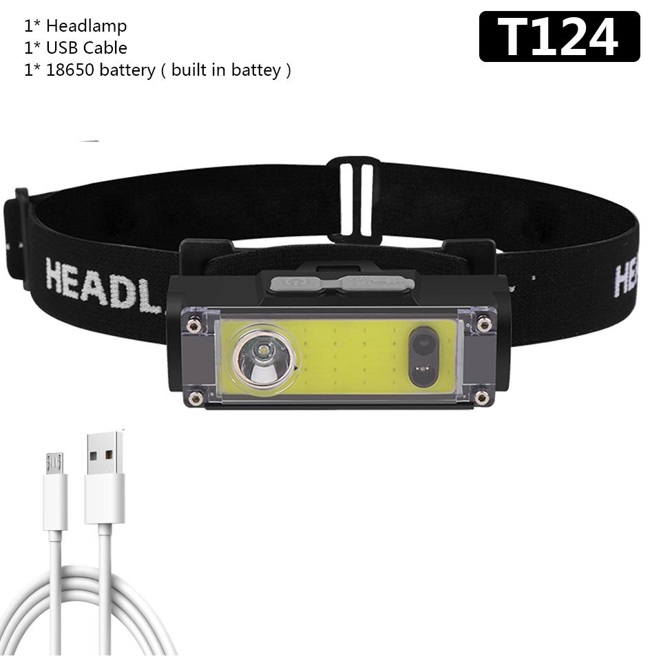 Светодиодный налобный фонарь XP-G Q5 Mini USB Перезаряжаемый налобный фонарь Легкий портативный налобный фонарик Лампа белого и красного света