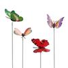 Lawn Decor Yard  Artificial Butterfly with Rods Simulation Color Fake Butterflies Garden Decoration