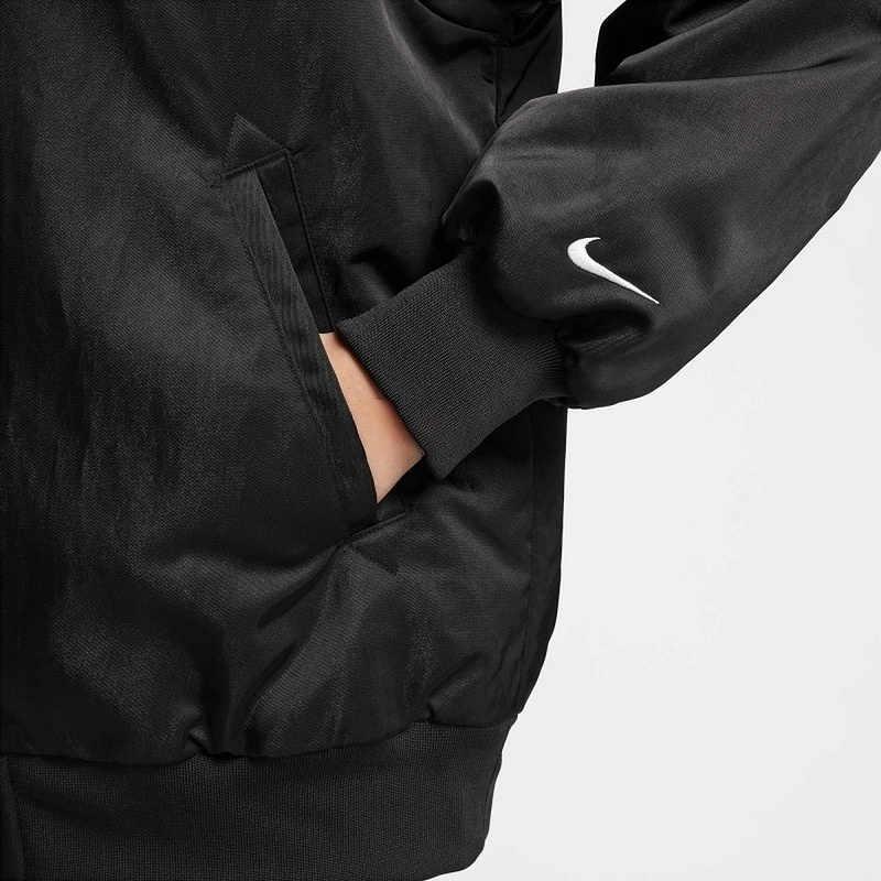 Nike Sports Casual Woven Single-Breasted Jacket Women Jackets Black HJ0972010