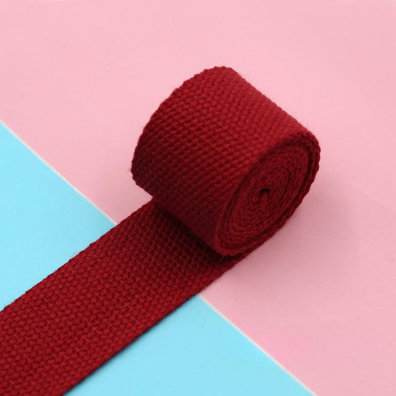1 Roll Medium Heavy Weight Cotton Webbing - 8 Colors To Choose