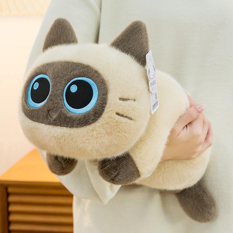 20/35 см Кавайная Мягкая Плюшевая Игрушка Черный Кот Набитое Животное Плюшевый Кот Кукла Подушка Милый Подарок на День Рождения для Детей Девочек Домашний Декор