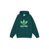 Adidas Originals Big Trefoil Hoodie With Contrast Logo Men Hoodies Forest-Green H09351