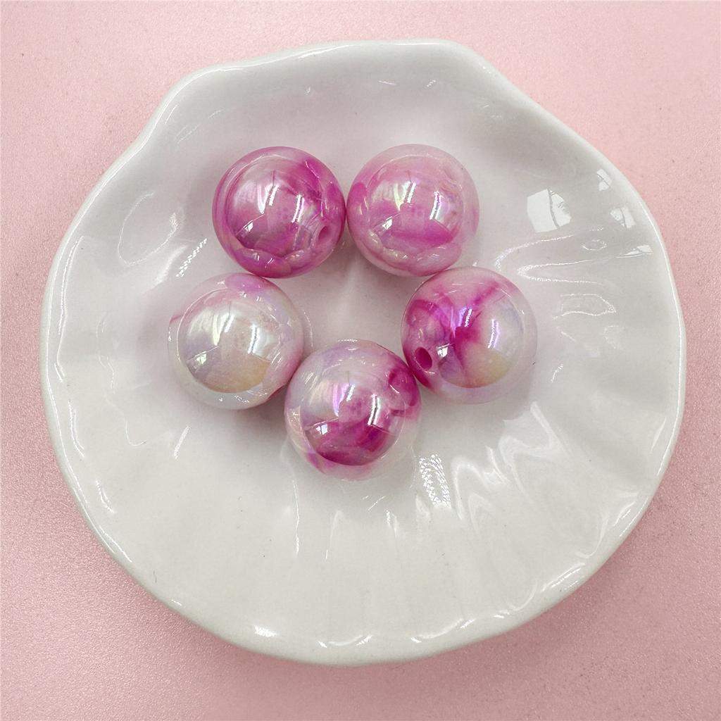 500 г около 200 шт 16 мм цепочка для телефона, серьги, ювелирные аксессуары, материалы для рукоделия, цветные круглые бусины с УФ-градиентом, окрашенные методом Halo, для DIY