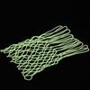 1 Pcs Nightlight Basketball Net Nylon Glowing Basketball Hoop Rim Net 12 Loops Standard Size Glowing Basketball Net Sun Powered