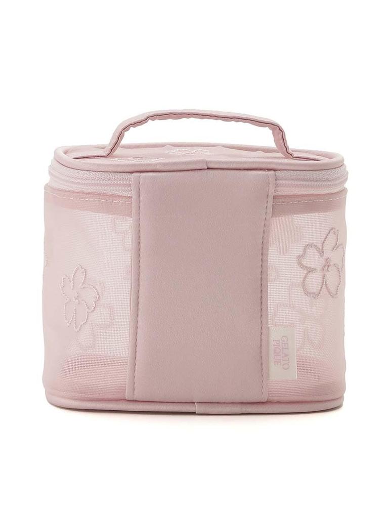 Косметичка из органзы с вышивкой сакуры PWGB251712 PNK [Gelato Pique] [ВЕСНА]