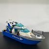 276 шт. городская серия морской скоростной катер полицейский патрульный катер строительные блоки акула подводная лодка модель кирпичи DIY игрушки для детей подарки