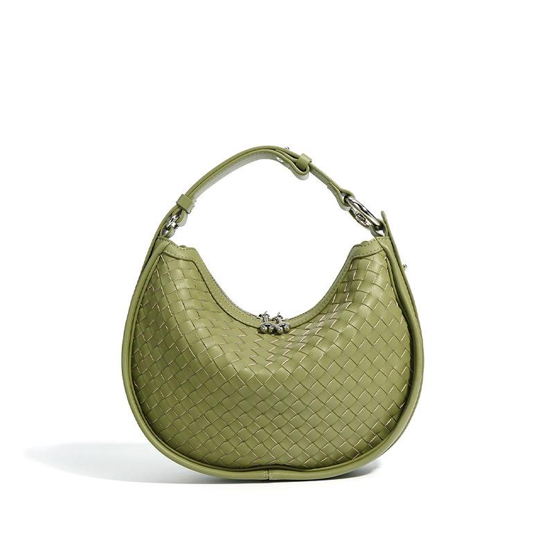 Сумка женская новая кожаная сумка через плечо через плечо в форме полумесяца, большая вместимость, ручная работа, сумка подмышкой женская