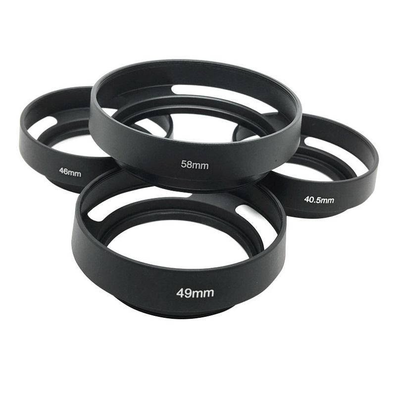 Бленда объектива, Стандартная вентилируемая матовая поверхность Антибликовая внутренняя полая бленда для универсального объектива камеры для Nikon Fujifilm