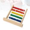 Wooden Abacus Counters Toy 5 Rows Math Kids Educational Intelligence Bead Child