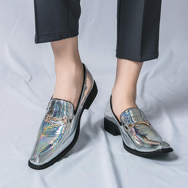 Модные успешные мужские роскошные высококачественные остроносые модные тенденции удобные деловые повседневные туфли для свиданий формальные вечерние кожаные туфли