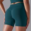 Auroth бесшовные вязаные шорты на бедрах женские шорты с высокой талией для живота и йоги однотонные спортивные шорты для бега и фитнеса