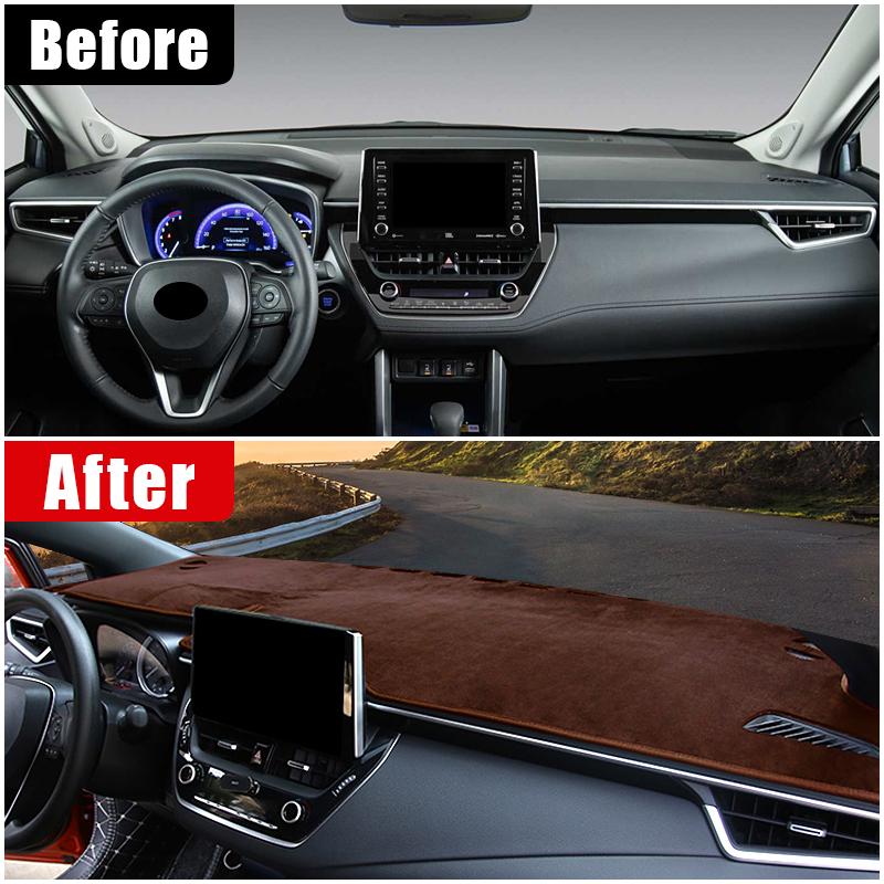 Для Toyota Corolla Cross XG10 2022 2023 гибридные чехлы на приборную панель автомобиля, избегайте легких накладок, солнцезащитный козырек, анти-УФ-ковры, нескользящие