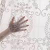 Contemporary White Embroidered Blackout Curtain for Living Room, Bedroom, and Balcony