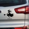 Modern Minimalist Pvc Halloween Witch Car Sticker Wall Decor For Living Room