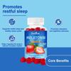 Natural Melatonin Sleep Aid Gummies – Sweet Dreams Dippin' Dots Strawberry Flavor, Fast-Acting Sleep Support (60 Gummies)