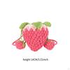 Knitted Shoulder Bag Crochet Crossbody Lovely Decorative Strawberry Shaped Handbag Purse for