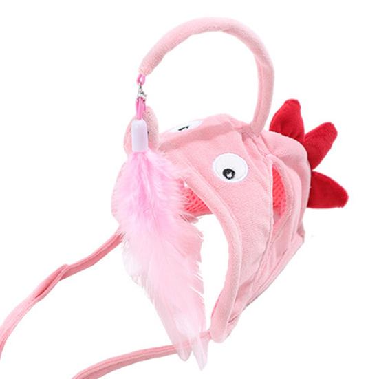 Шапка-дразнилка для кошек, интерактивная тренировочная шапка-дразнилка для снятия стресса, плюшевая шапка с перьями для кошек