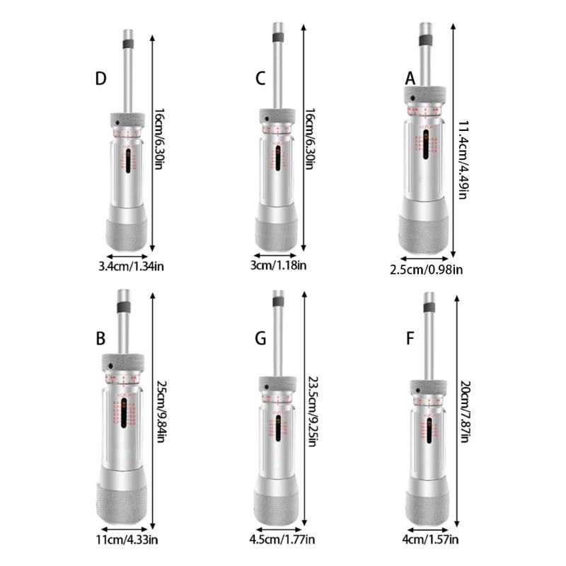 Динамометрическая отвертка с калибровочными метками, системой быстрой смены бит, удобной конструкцией рукоятки для профессиональных техников