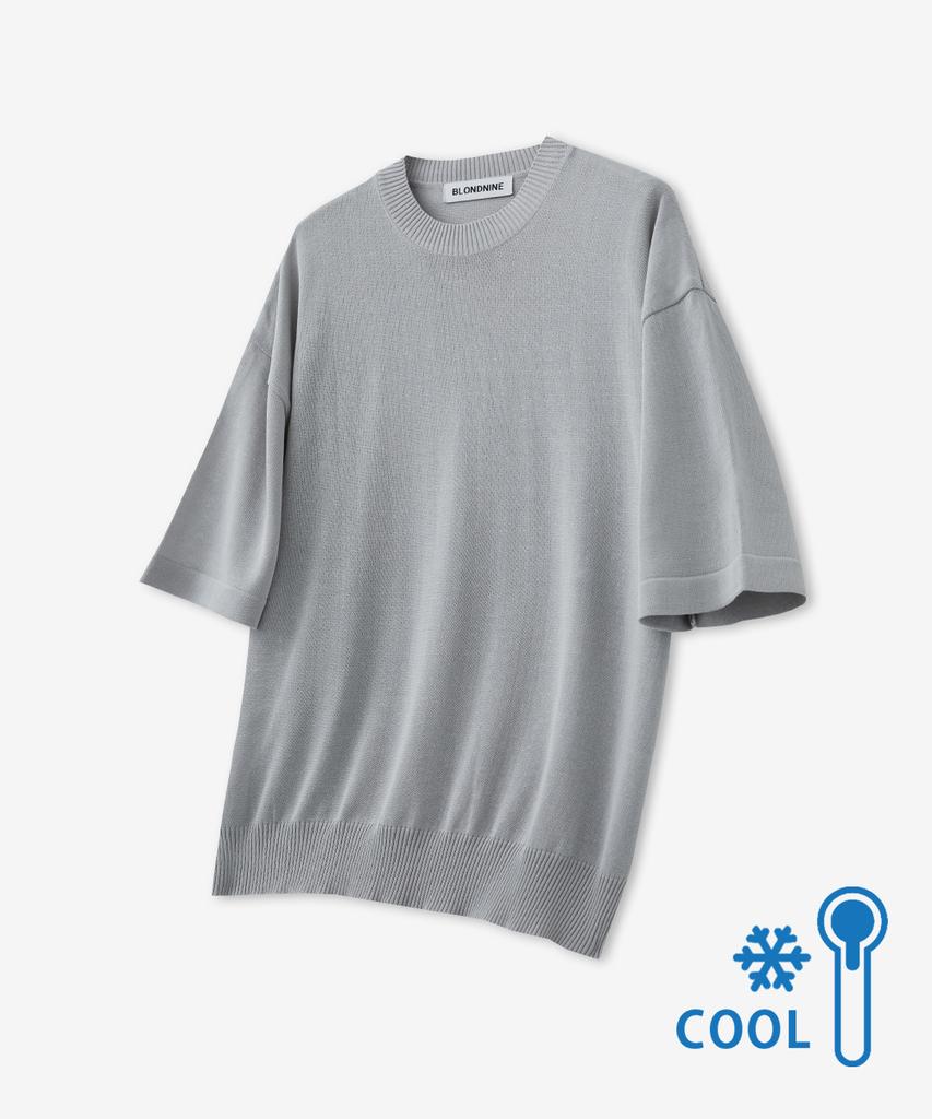 BLOND9 [Package] Cool Essential Round Neck Short Sleeve Knit + Cool Essential Round Neck Short Sleeve Knit