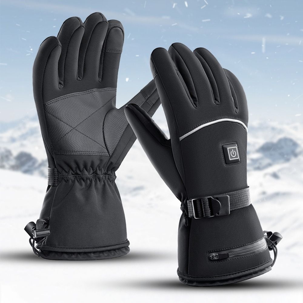 Heated Heated Gloves 4000mAh Electric Ski Gloves  for Cycling Hiking Camping