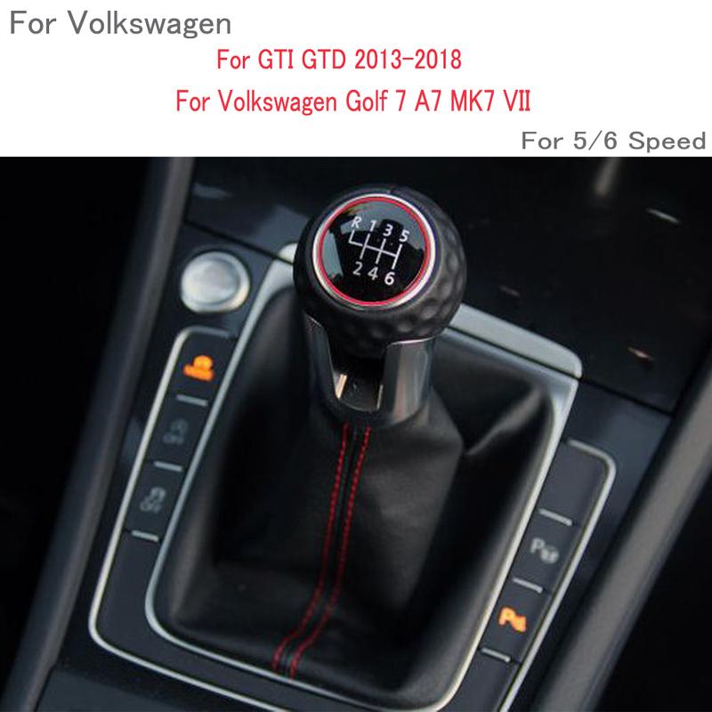 Подходит для Volkswagen VW Golf 7 MK7 VII GTI GTD 2013-2018 Ручная 5-ступенчатая 6-ступенчатая Ручка Переключения Передач Рычаг Чехол Пылезащитный Чехол