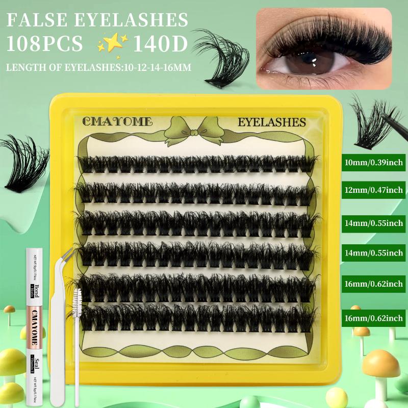 Exclusive Eyelash Extension Kit with Lash Bond and Clusters for Defined Lashes