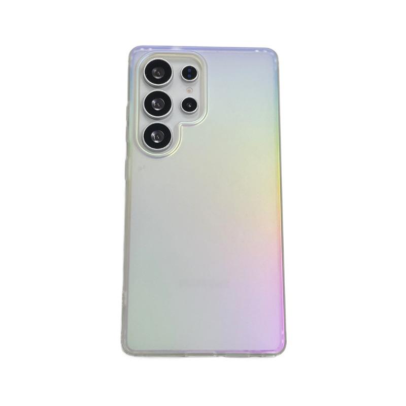 Подходит для Samsung Galaxys25ultra Магнитный чехол для мобильного телефона с присоской Матовый S24 Градиентный S25plus Цветной с гальваническим покрытием Противоударный чехол
