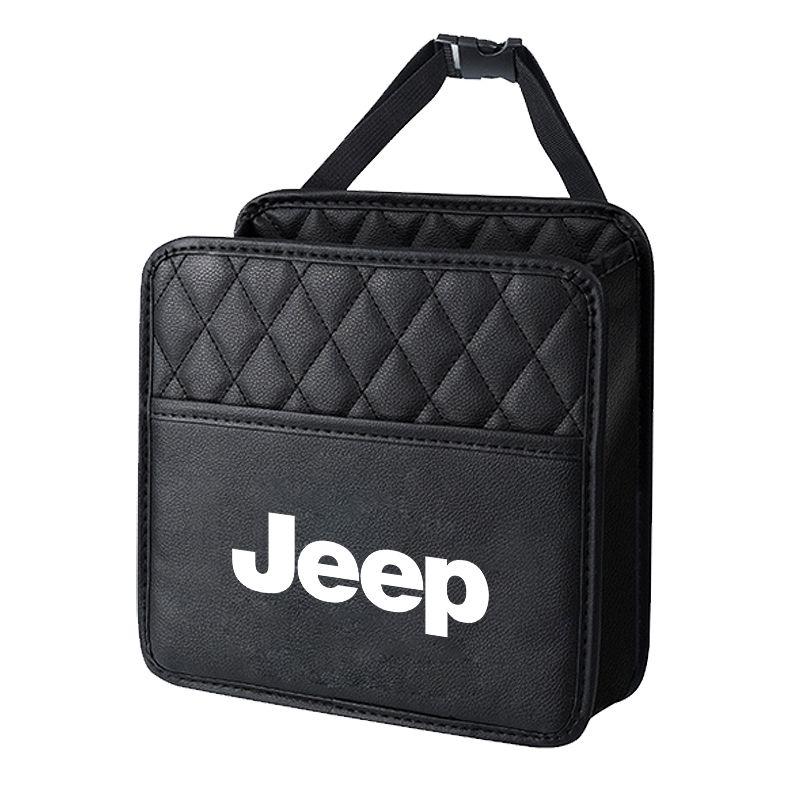 Car Storage Bag Multi-function Seat Back Storage Pocket Suspension For Jeep Wrangler Grand Cherokee Renegade Tyre Stem Air Caps AKQ1