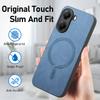 Чехол для POCO X7 Pro X 7 X7pro Роскошный деловой кожаный чехол для беспроводной магнитной зарядки Magsafe Противоударный чехол для задней панели телефона POCOX7Pro