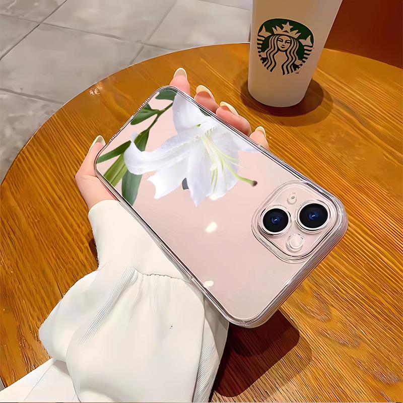 Чехол для мобильного телефона Lily подходит для iphone12 простой маленький свежий прозрачный чехол Apple 17promax всесторонний противоударный.