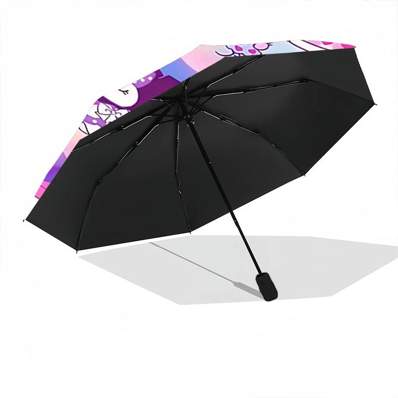 1pc Hello Kitty & Friends Automatic Opening Folding Umbrella - 8 Rib Iron Frame Outdoor, Perfect Gift for Fans, Travelers, Everyday Use, Festive Prese
