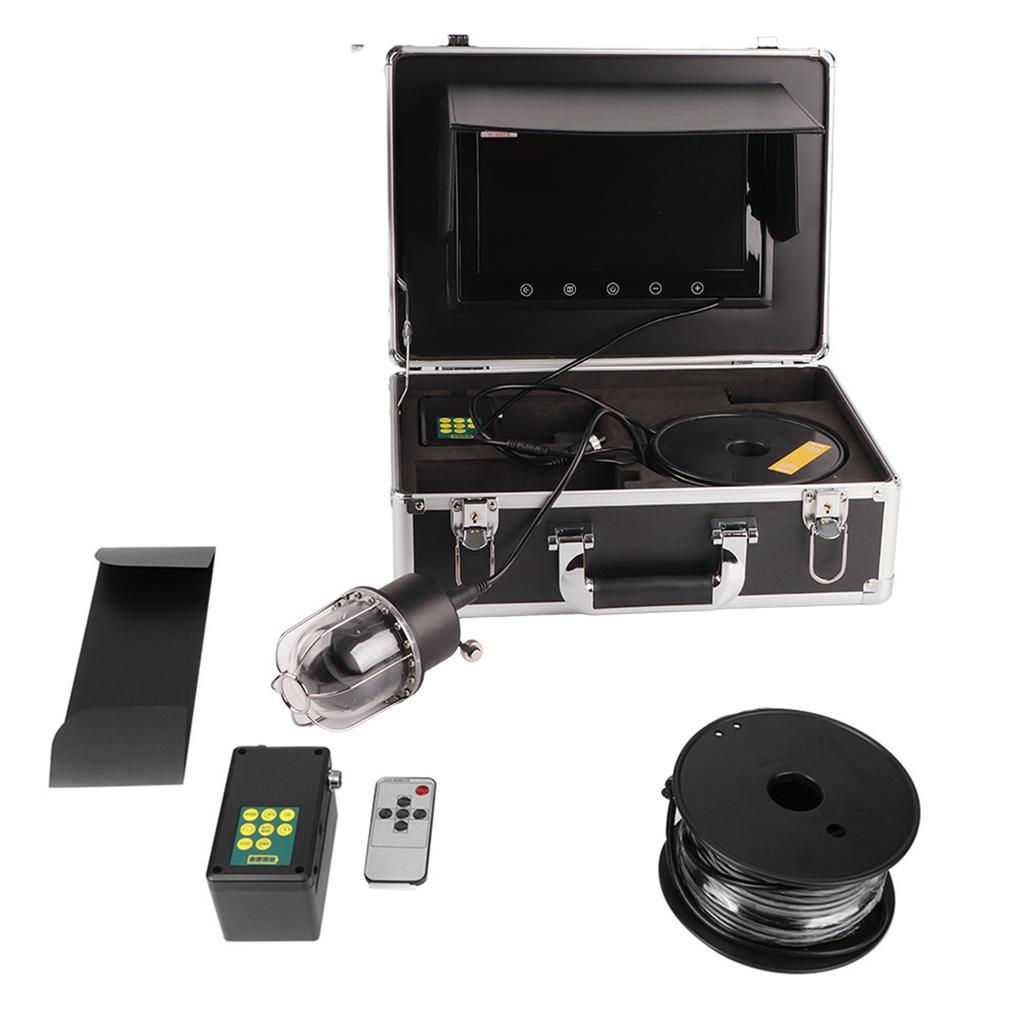 10.1 Inch Underwater Visual Fish Finder 20 Lights Dome Camera IP68 Waterproof 360 Degrees  Rotating