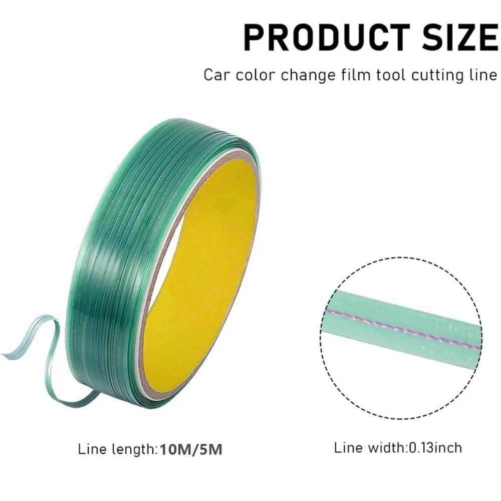 Green Vinyl Wrap Cutting Tape 5m/10m Knifeless Tape Durable Edge Detailer Tape