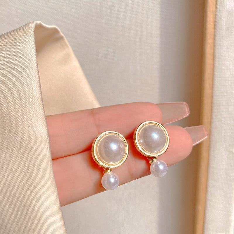 Pinkdudu Casual Round Zinc Alloy Stud Earrings Women Fashion Korean Style Simple Drop Earring Gift PD2216