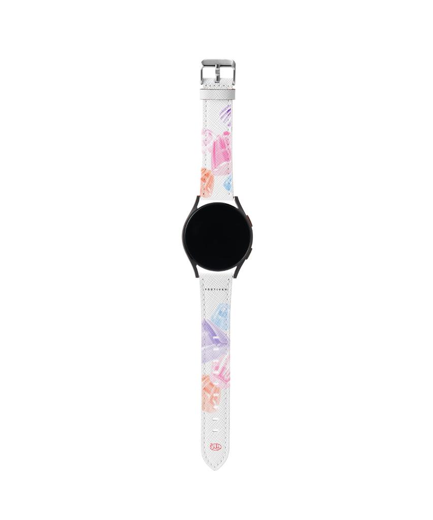 Peseutibeo Bb Большой Желевый Кожаный Ремешок для Galaxy Watch