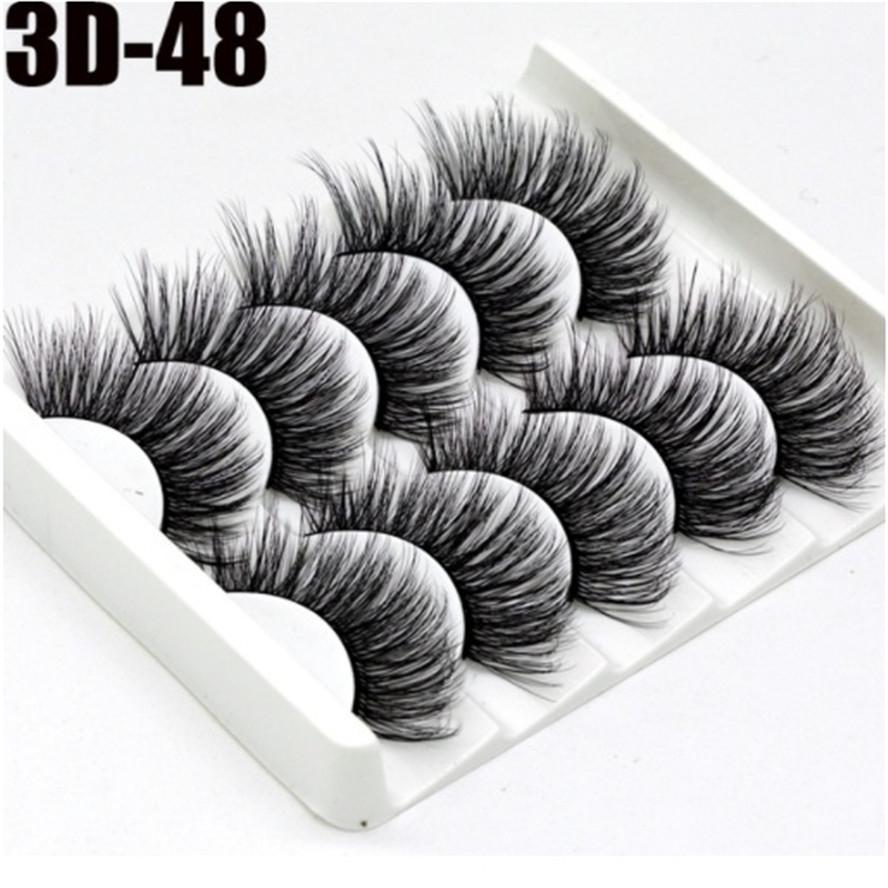 8/20 пар 15-20 мм натуральные 3D накладные ресницы набор для макияжа норковые ресницы наращивание норковые ресницы