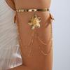Resort Wind Open Arm Bracelet Punk Style Tassel Arm Ring Creative Fringed Arm Ring  Beach