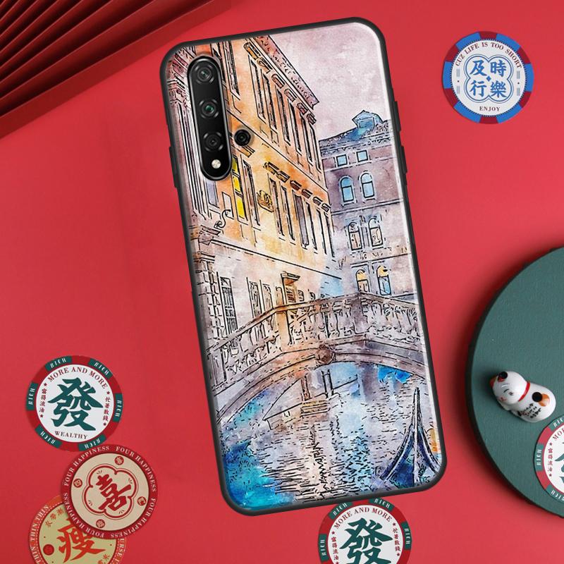 Путешествие Италия Улица Венеция Для Huawei P60 Pro P30 P40 Lite Nova Y61 Y91 Y90 Y70 Y60 Y72 12s 12i 11i 7i 8i 9 10 SE Чехол