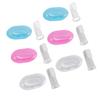 6PCS Infant Finger Toothbrush Safe and Gentle Silicone Baby Toothbrush Set for Early Oral Hygiene