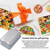 Retro Rectangular Iron Storage Container Non-toxic Tight Lid for Cake Candy Homemade Pastry Gifting Friends Family