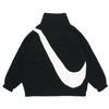 Nike Двусторонняя утолщенная флисовая куртка из шерпа для весенней женской верхней одежды черного цвета CZ4064-010