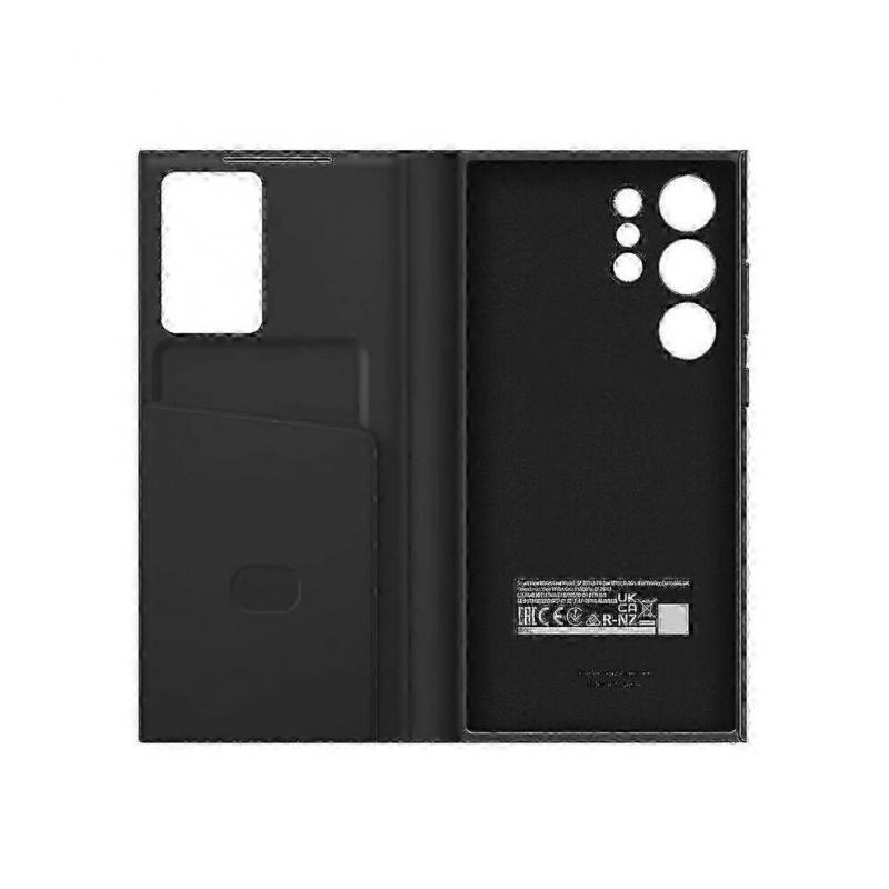 Оригинальный чехол-книжка Samsung Smart View Wallet для Samsung Galaxy S23 Ultra SM-S918B S-View Чехол для телефона Обложкачерный SZRH A-S