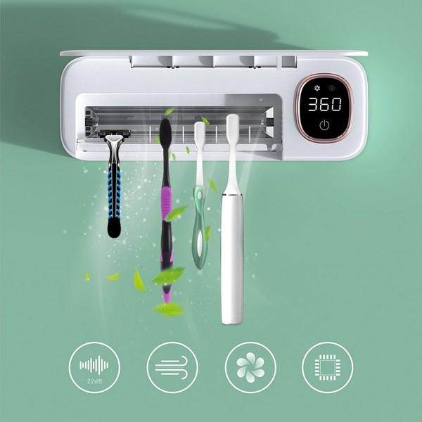GHKO Smart Wireless Automatic Toothbrush Sterilizer Toothbrush/Razor Dryer Disinfector, White