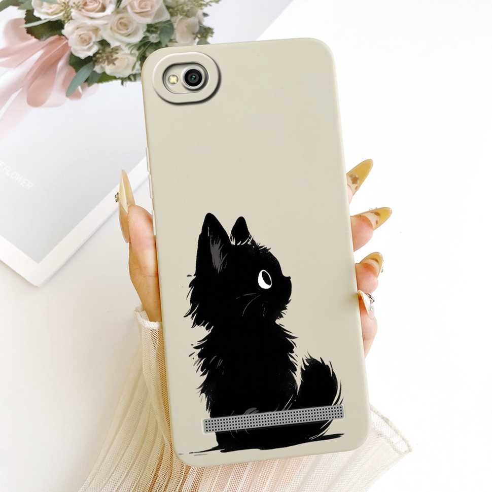 For Xiaomi Redmi 5A Case Cute Cartoon Cat Soft Silicone Back Cover For Redmi 5A MCG3B MCI3B Phone Cases Bumper