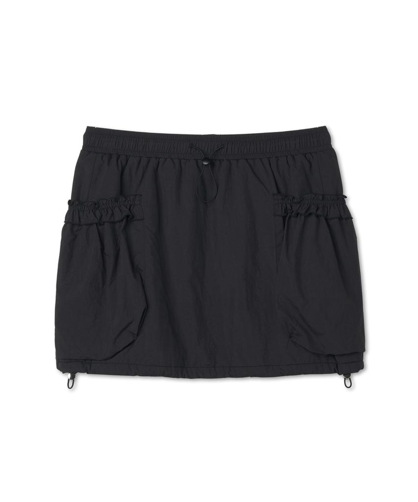 GROVE Grvr Sports_Frill Banding Skirt_Black
