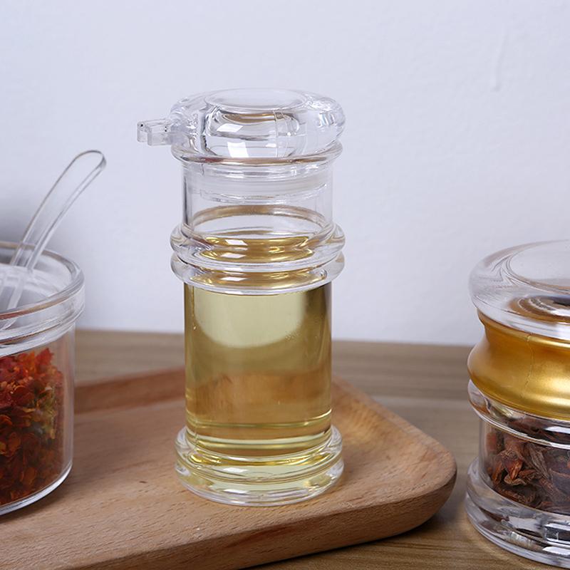 Acrylic Soy Sauce Bottle Large-Capacity Sealed Seasoning Pot Multifunctional Leak-Proof Vinegar Oil Bottle Kitchen Utensils Tool