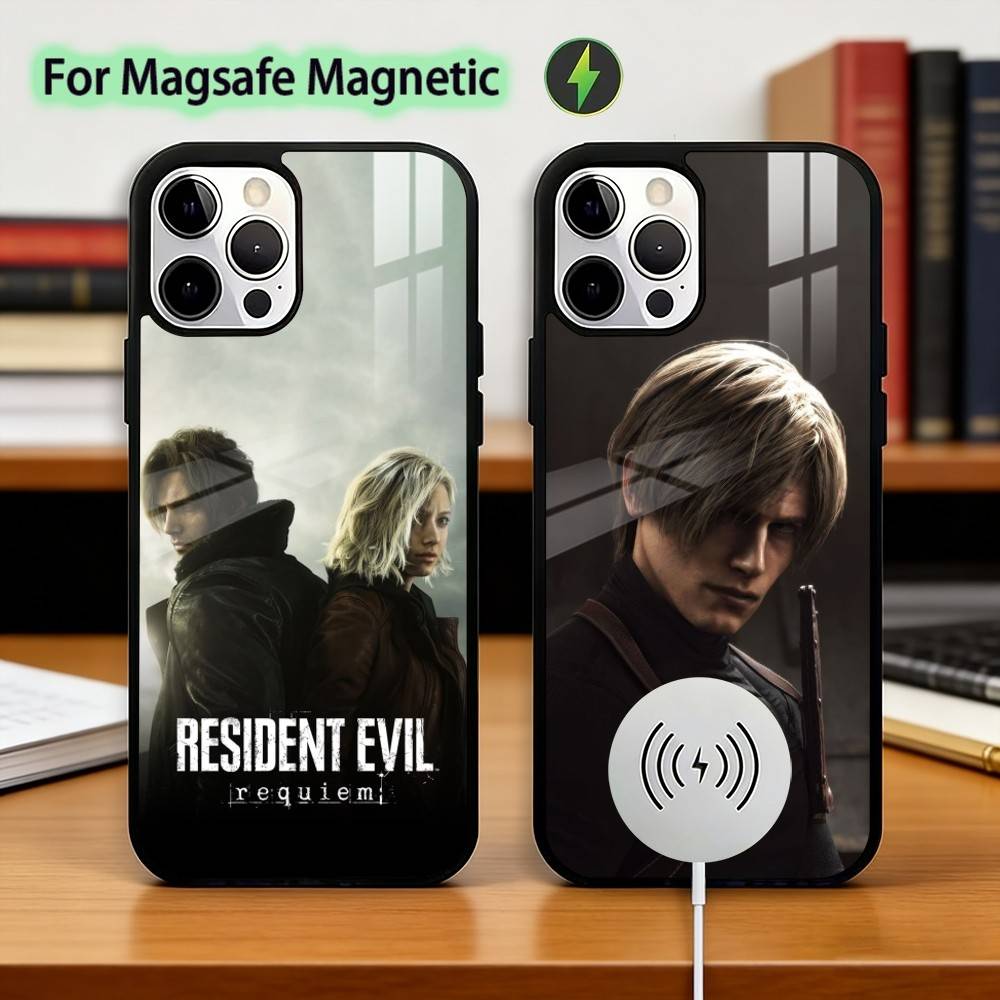 Чехол для телефона RER Ganme R-Resident Evil R-Requiem Для iPhone17,16,15,14,13,12,11 Plus,Pro Магнитный с Magsafe Беспроводная зарядка