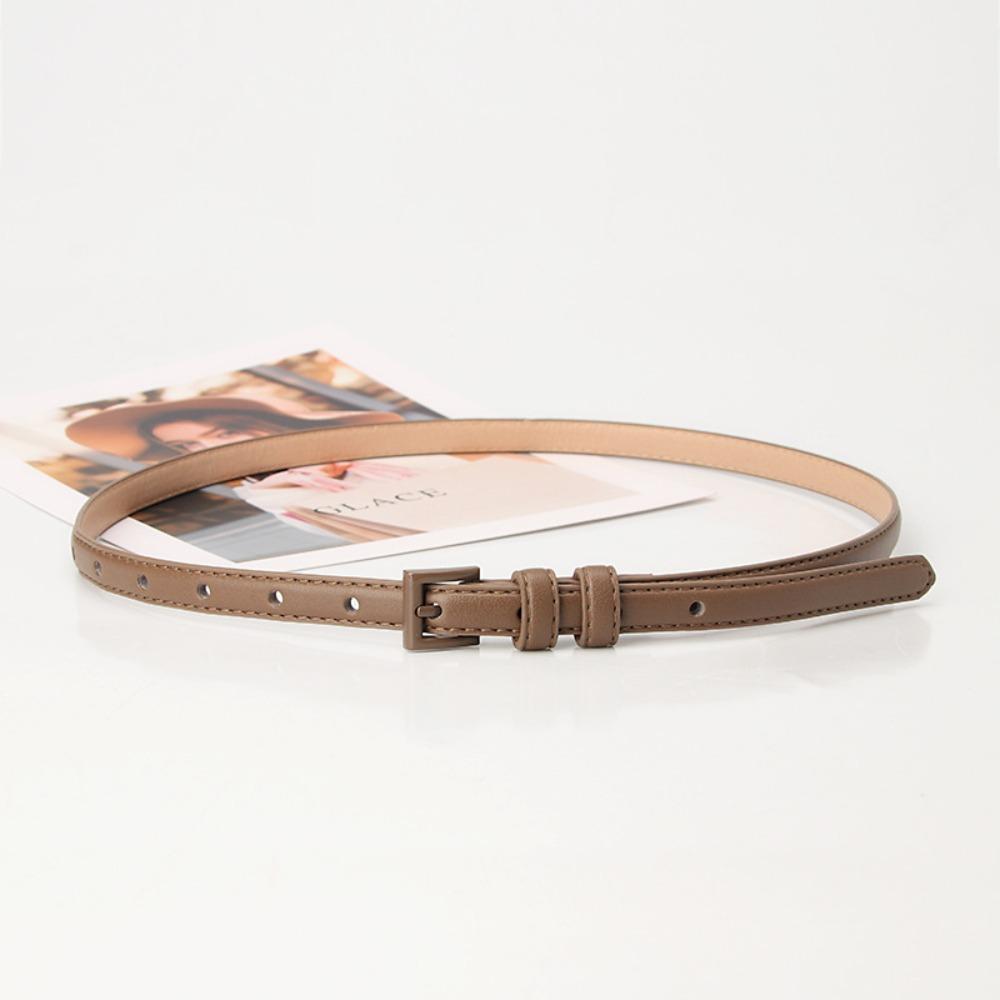 Vintage Thin Waist Belt Elegant Dress Waistband Fashion Candy Color Belt Daily