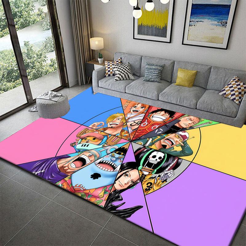 Ковер с рисунком One Piece для гостиной, спальни, дома, декора дивана, нескользящий коврик для детских игр